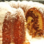 Marble Bundt Cake with Simple Sugar Frosting