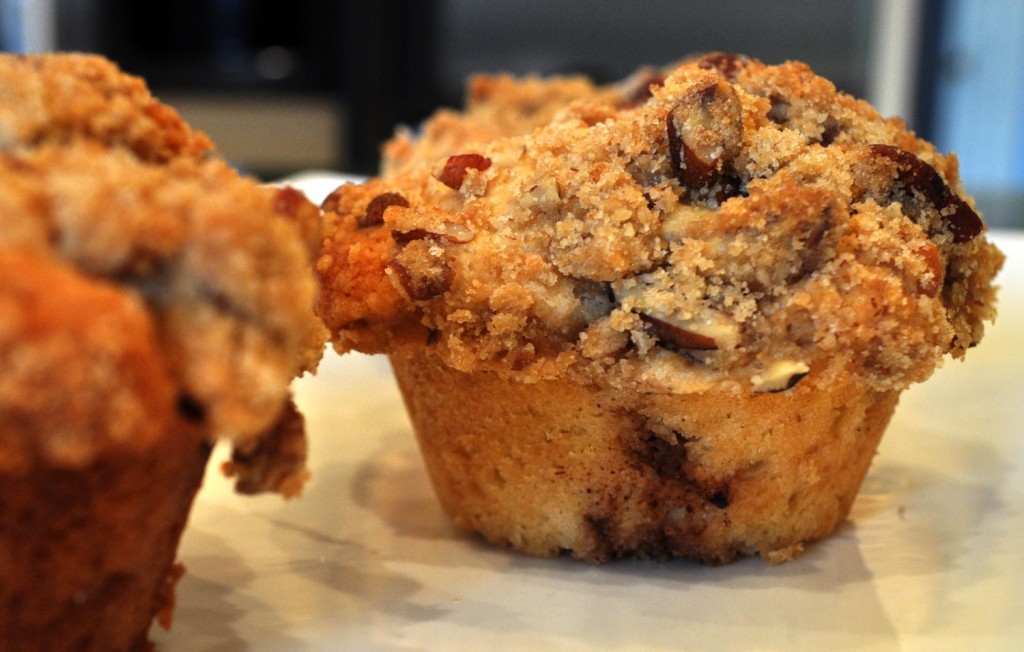 Sour Cream Coffee Cake Muffins With Chocolate Cinnamon Swirl The Male