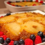 Upside-Down Caramelized Pear Cake