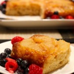 Upside-Down Caramelized Pear Cake