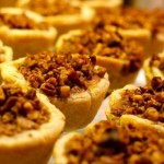 Mini Pumpkin Pies with Cinnamon Nut Topping