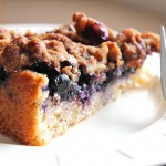 Blueberry Coffee Cake with Walnut Crumble Topping