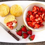 Mother’s Day Lemon Scones with Strawberry Filling