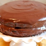 Chocolate Cake with Chocolate Cream Icing