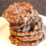 Dark Chocolate Salted Oatmeal Cookies