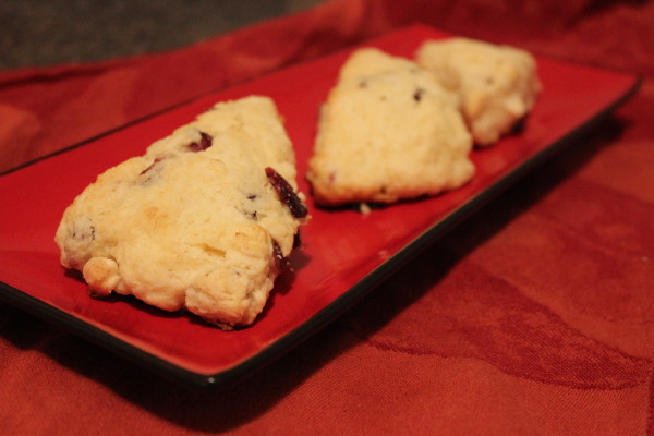 White Chocolate Cranberry Scones