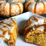 Pumpkin Scones with Maple Glaze